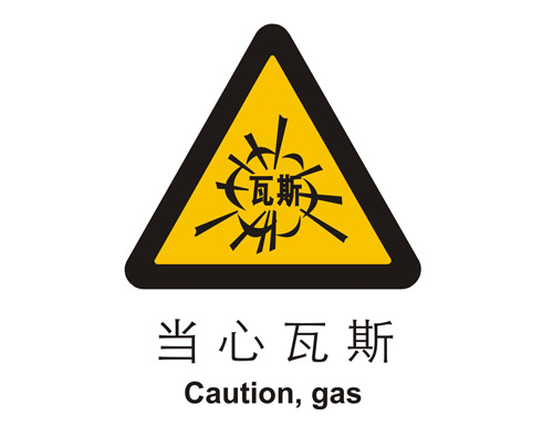 警示cLC?当心(j)瓦斯