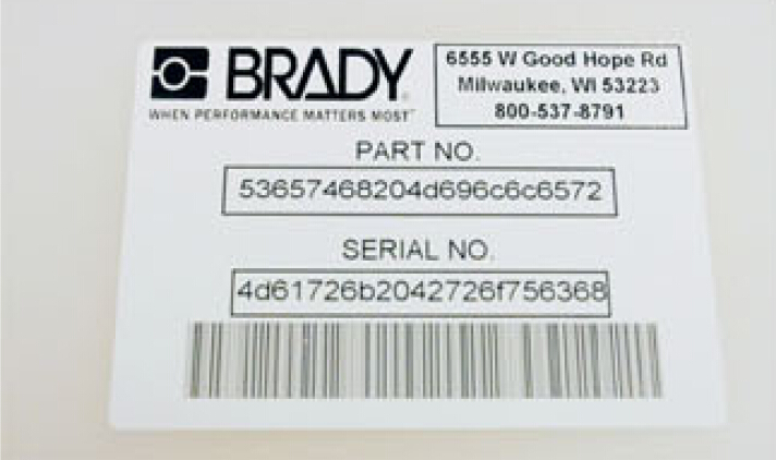 BRADY B-489 强_胶标签